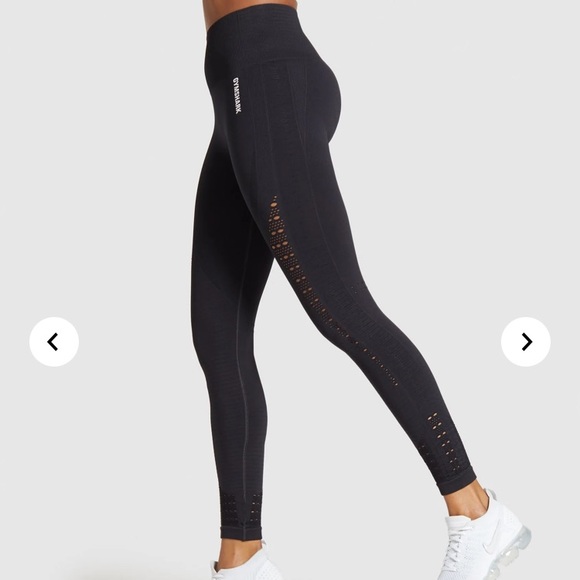 Gymshark Pants - Gymshark energy + seamless black leggings
